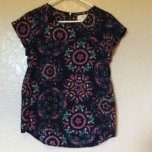Collective Concepts Print Short Sleeved Top